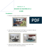 Determinación de colesterol en sangre