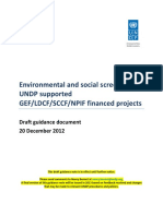 Guidance On Environmental and Social Screening 20 December 2012