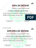 Diploma de Honor