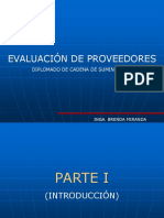 Evaluación de Proveedores