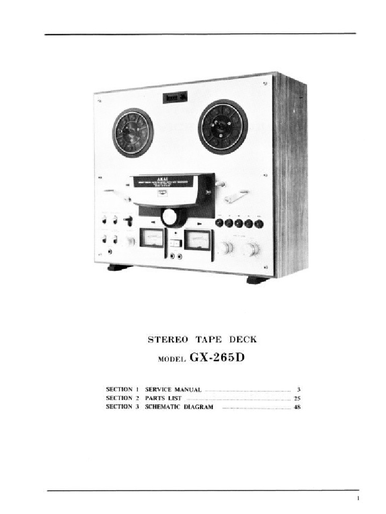Cdd19360-Akai GX-265D - MS | PDF