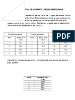 Ejercicio Resuelto. Gráfica de Medias y Desviación Estándar