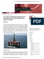 Venezuela Política - Tras 8 Años Del Hundimiento Del Aban Pearl Los Responsables Del Gran Fraude A PDVSA Siguen Impunes A La Justicia