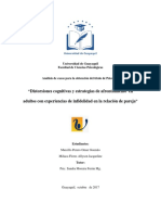 Distorsiones Cognitivas y Estrategias de Afrontamiento en Adultos Con Experiencias de Infidelidad en La Relación de Pareja