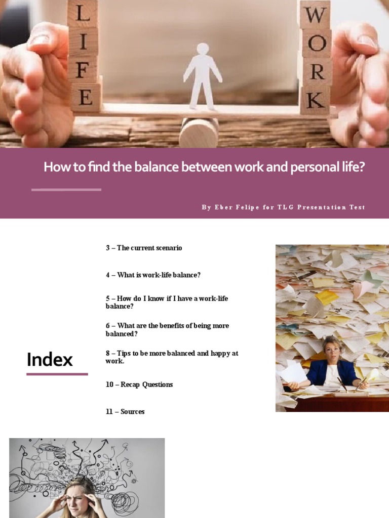 Balance Work Life | PDF | Well Being | Psychology