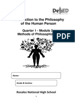 Introduction To The Philosophy of The Human Person SLM - Q1 - W2