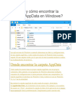 ¿Qué Es y Cómo Encontrar La Carpeta AppData en Windows