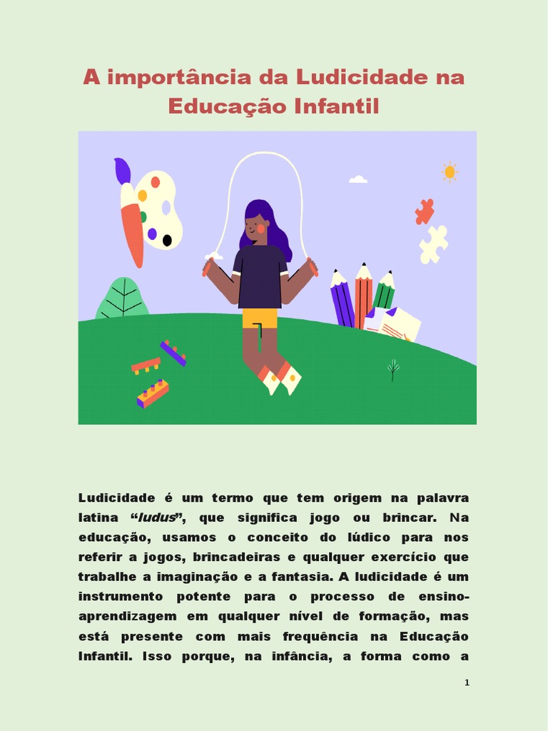 PDF) PRÁTICAS EDUCATIVAS: CRIATIVIDADE, LUDICIDADE E JOGOS