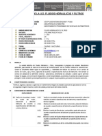 Sílabo Fluidos Hidraulicos y Fluidos 2021-I - Final