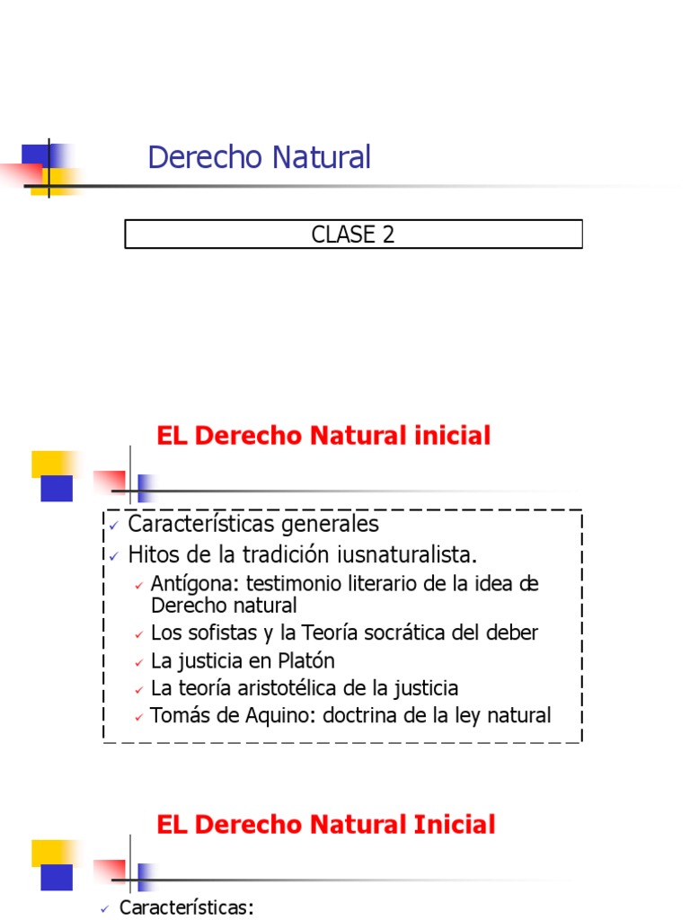 Clase 2 de Derecho Natural | PDF | La Ley natural | Metafísica