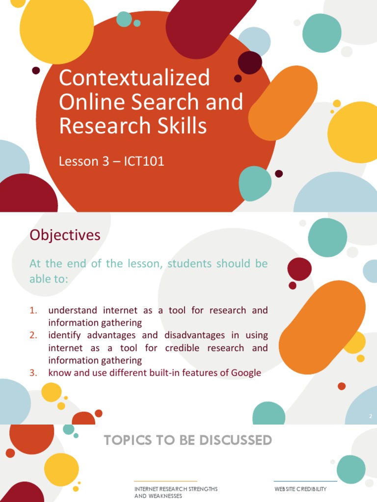 online search and research skills how they are related