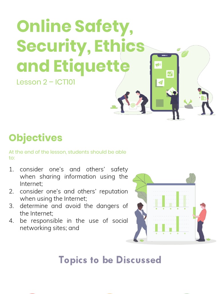 (PPT) Lesson 2 Online Safety, Security, Ethics and Etiquette PDF