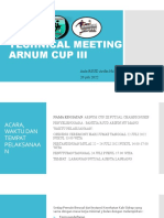 Technical Meeting Arnum Cup Iii