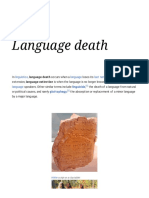 Language death and revitalization efforts