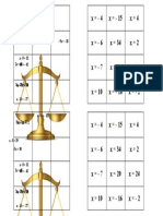 Quebra Cabeça - Matemática Básica Iii Equações