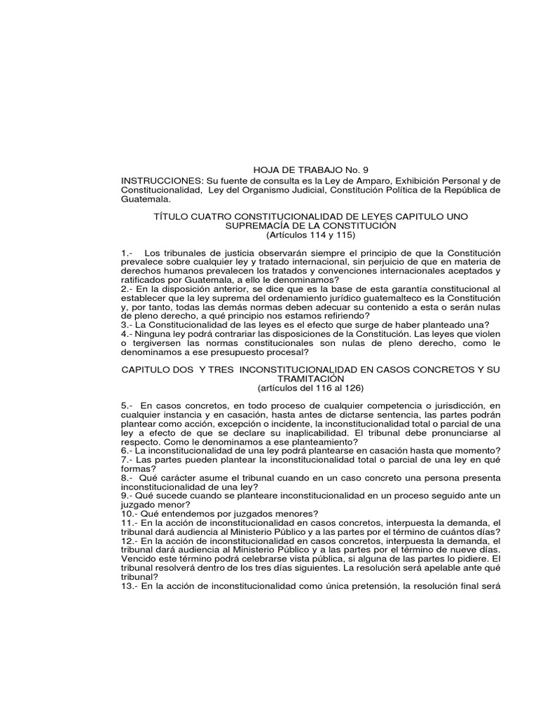 Hoja de Trabajo - DPC - 9 - 2021. | PDF | Gobernancia | Judicaturas