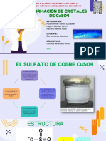 PFORMACIÓN DE CRISTALES DE CuSO4 (ROSA NAVARRO MEDINA-LIZETH NAJARRO MENDEZ-ELIZABETH HUAMANCHAY SANTOS)