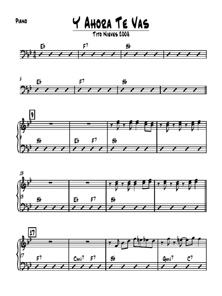 Y Ahora Te Vas Piano Pdf