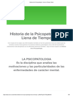 Historia de La Psicopatología - Liena de Tiempo - Sutori