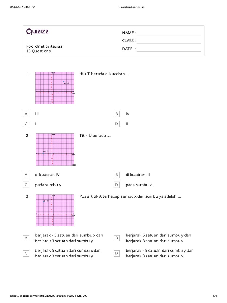 Koordinat Cartesius Pdf