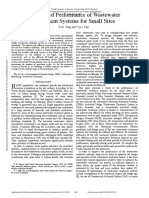 A Study of Performance of Wastewater Treatment Systems for Small Sites