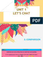 Unit 1 Grammar Comparisons