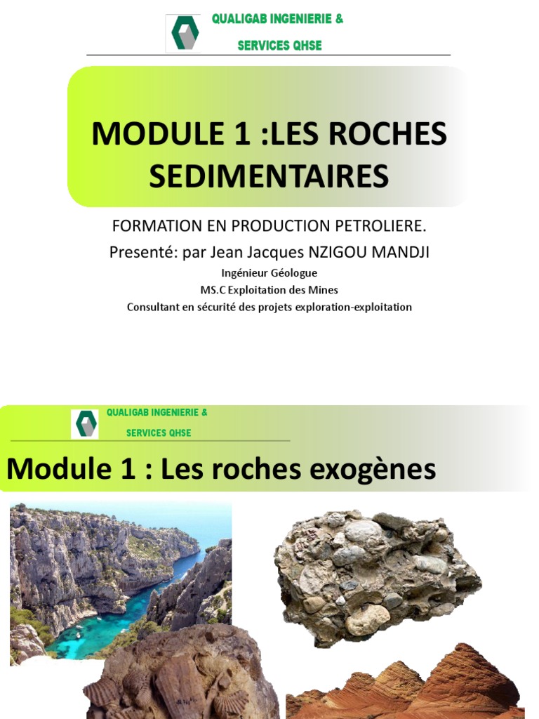 Module 1-FPP | PDF | Roche sédimentaire | Calcaire