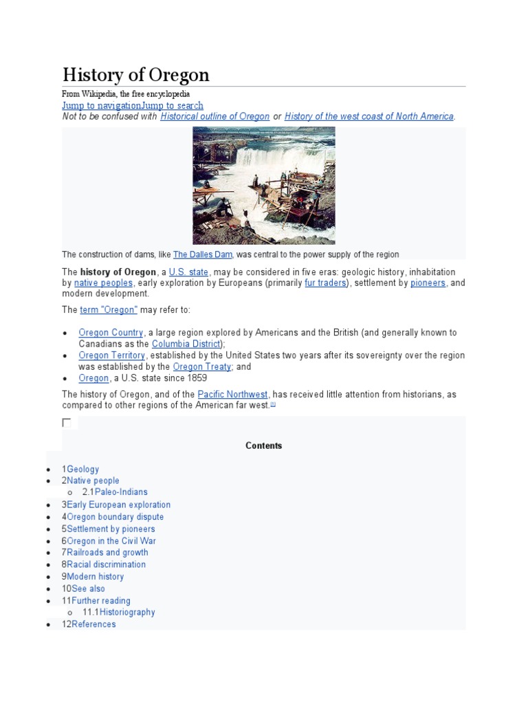 The History Of Oregon Timeline – NEMXDG