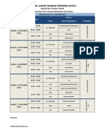 Jadwal Utp-1 Angkatan 27