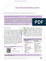 Oral Manifestations of Thyroid Disorders and Dental Management