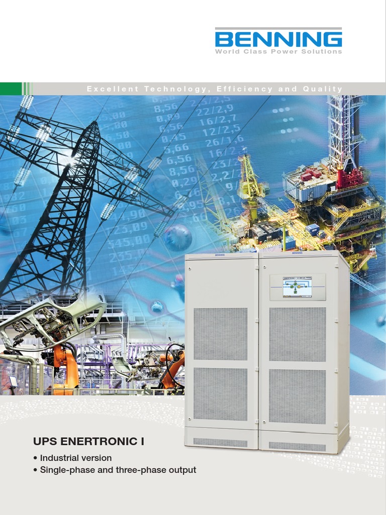 Enertronic I UPS Overview and Features | PDF | Power Inverter | Rectifier
