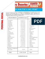 Division Politica Del Peru para Cuarto de Primaria