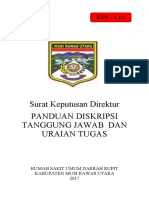 Panduan Diskripsi Tanggung Jawab Dan Uraian Tugas