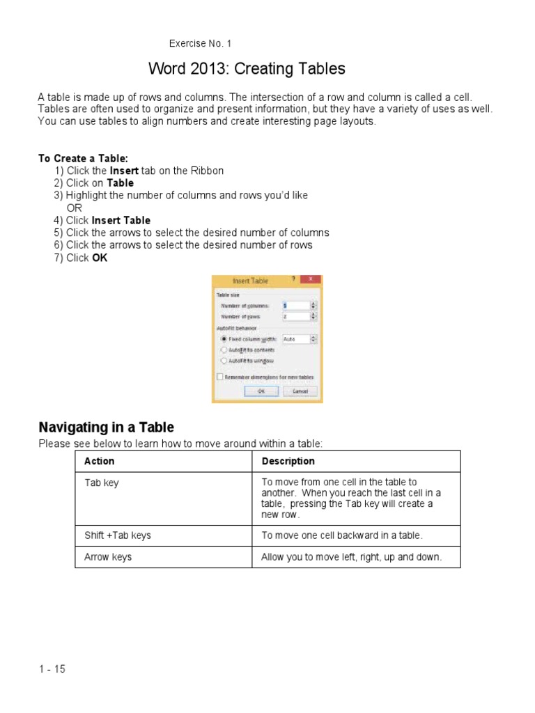 MS Word Exercise 1 | PDF | Data Management | Computer Data