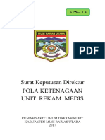 SK Pola Ketenagaan Unit Rekam Medis