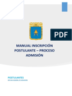 Manual Inscripcion Admision 2022 V2