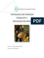 Tecnologia de Fundição Relatório Trabalho 1