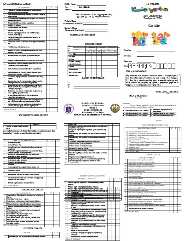 ECCD Edited 2022-23 Blank | PDF