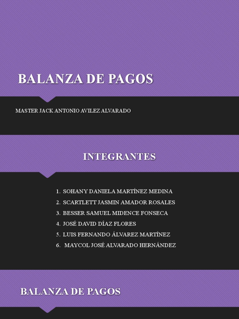 Estructura de la Balanza de Pagos en Honduras | PDF | Balance de pagos ...