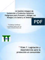 Tema 7 Legislacion y Dependencias para La Proteccion Al Consumidor