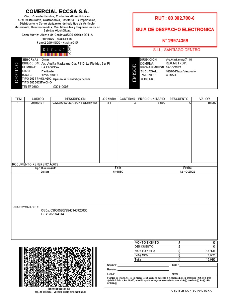 Guia De Despacho Pdf