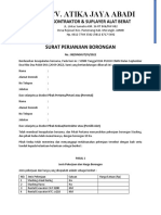 SURAT PERJANJIAN BORONGAN Singkut