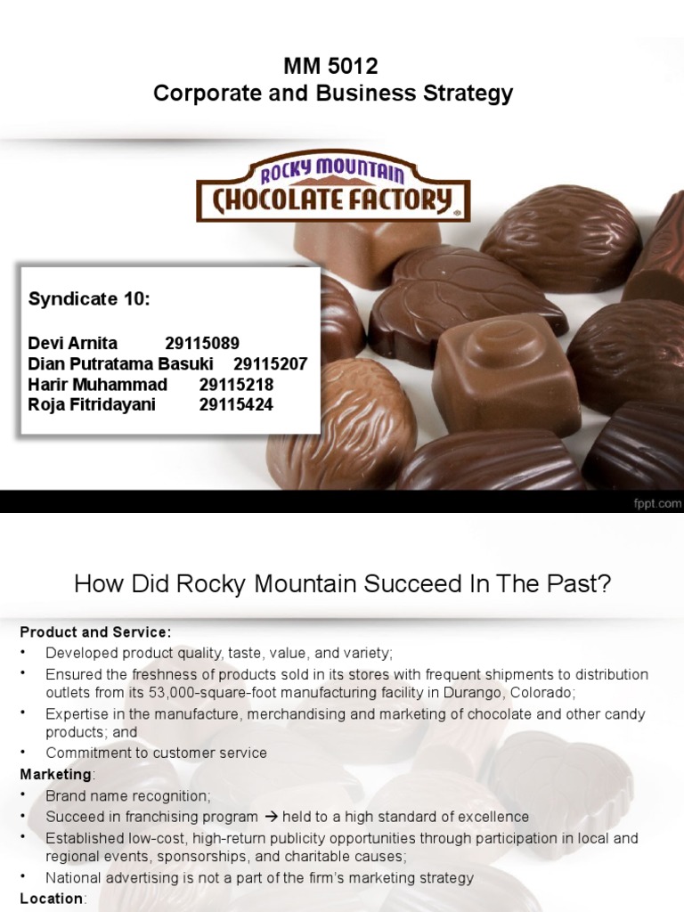 Rocky Mountain Chocolate Strategy Insights | PDF | Marketing | Chocolate