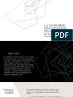 La Dimensión Educativa Del Desarrollo Humano