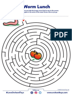 Worm Lunch Maze Activity Sheet