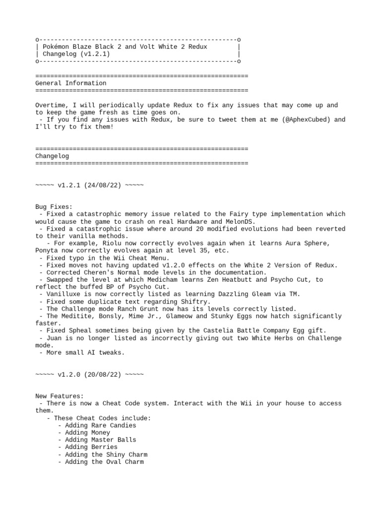 Changelog | PDF
