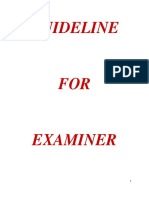 Guideline For Examiner