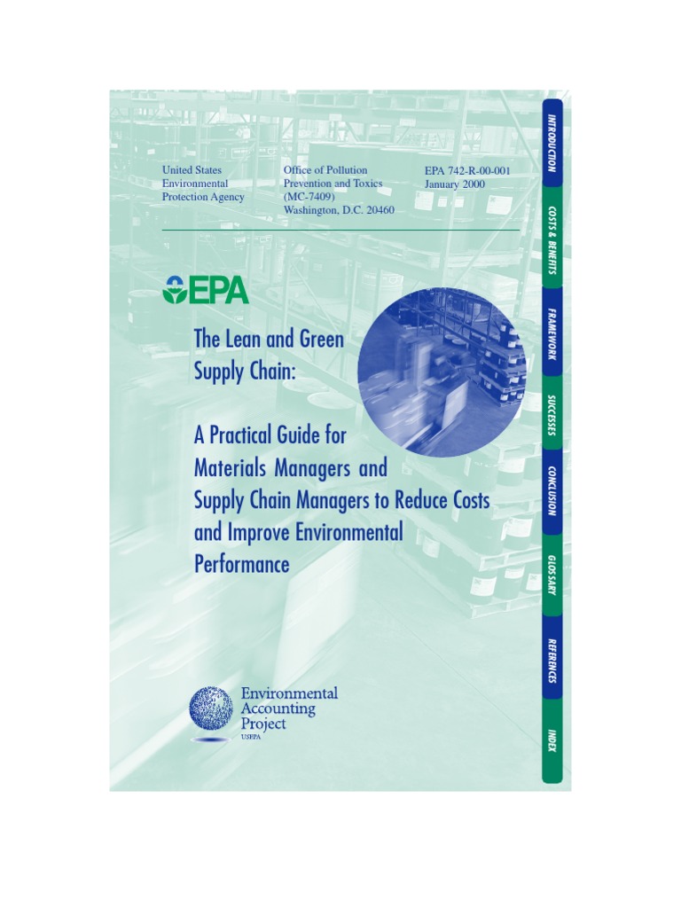 EPA Lean and Green Supply Chain | PDF