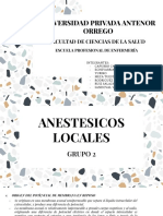 Anestesicos Locales - Grupo 2