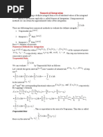 Numerical Integration Note